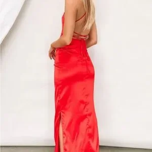 slim fit dress slacks Manhattan Slip Formal Dress Cherry main image 0